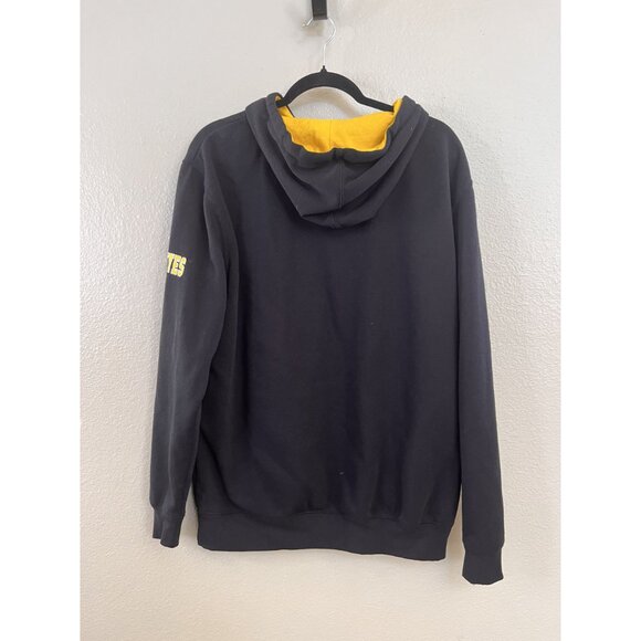 Colosseum Iowa Hawkeyes Mens Hoodie Black Yellow Large Cotton Blend Drawstring - Picture 4 of 6